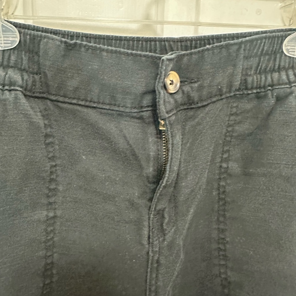 0170‎ Wonderly Black Cargo Pants women’s PS button closure - Picture 4 of 7